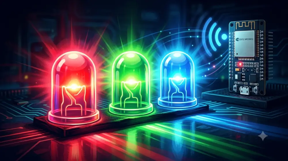 Mehrere RGB-LEDs am ESP32 steuern