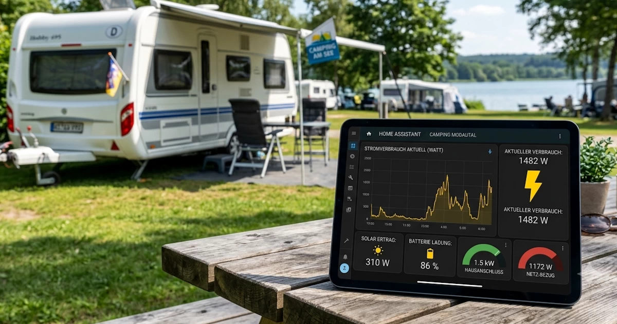 Wechselstrom-Messung mit Shelly EM Gen3 im Camper