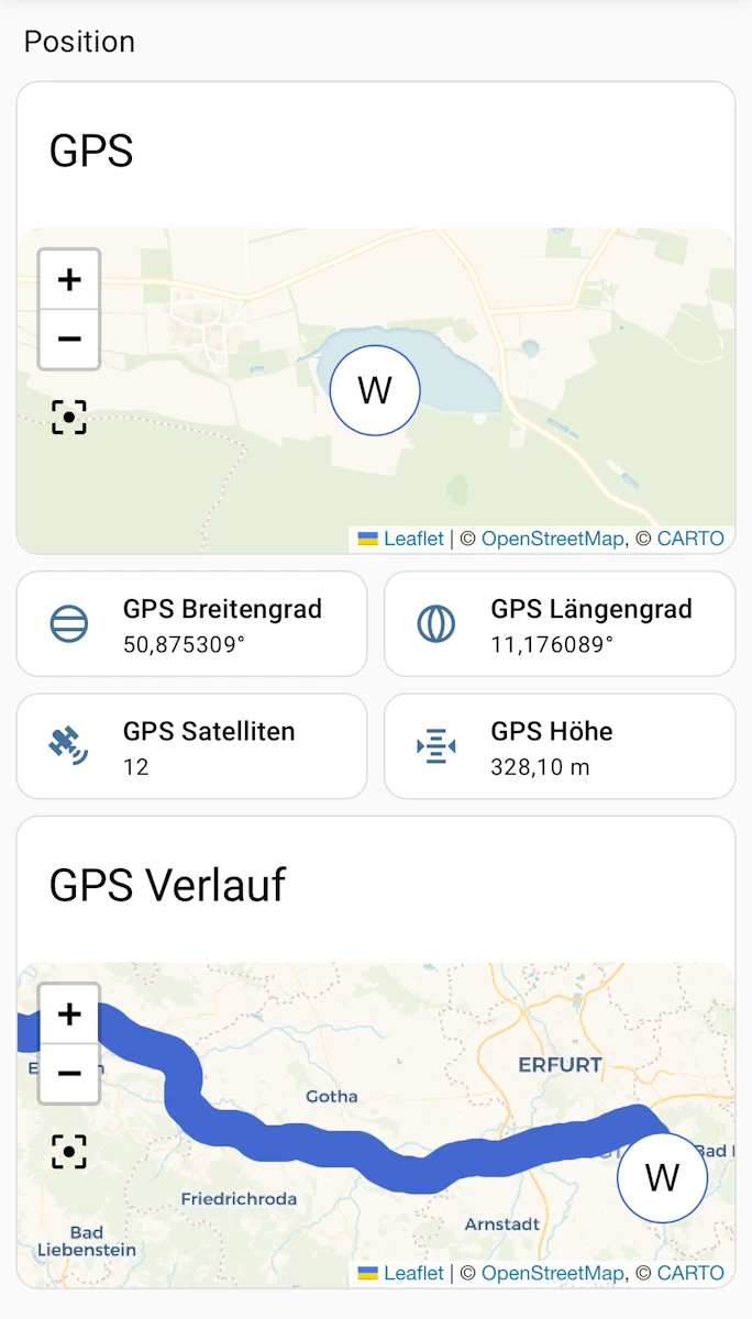 GPS-Verlauf auf der Home Assistant Karte